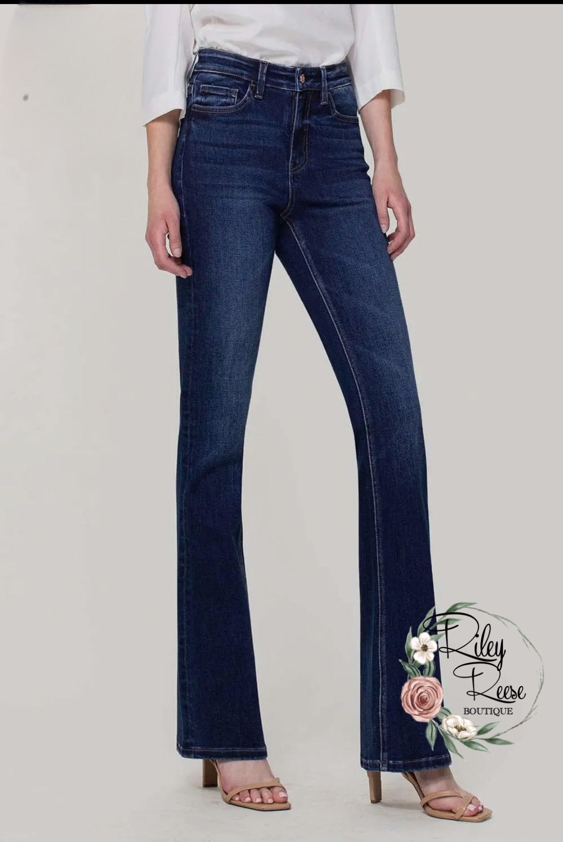 Vervet Curvy high rise bootcut denim