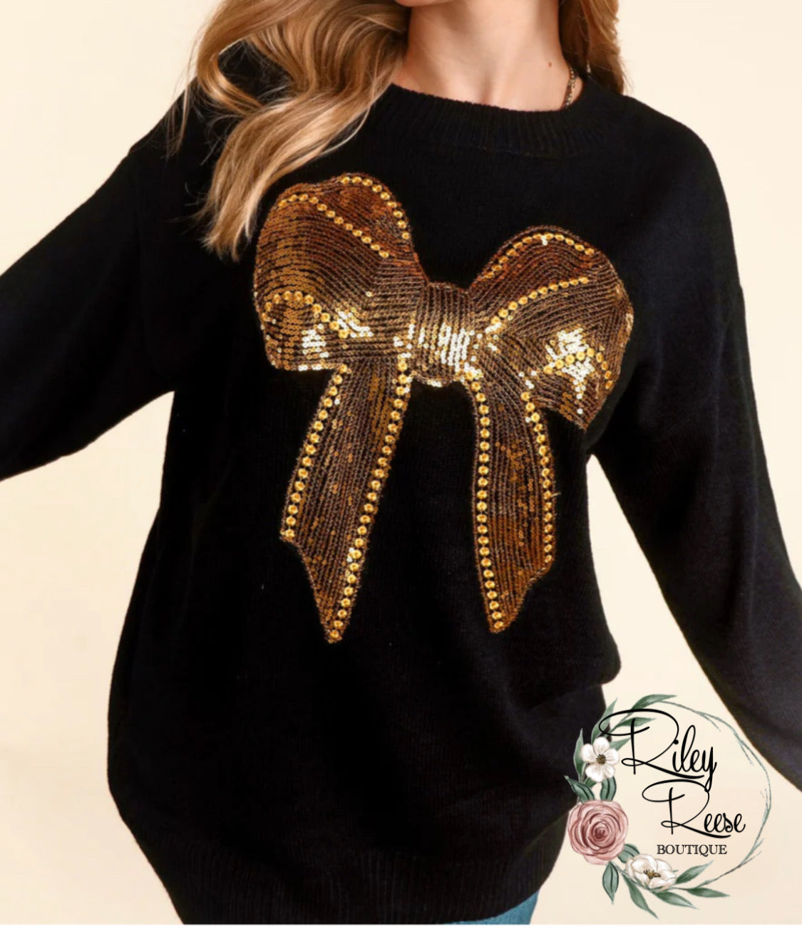 Bow-tiful Holiday sweater