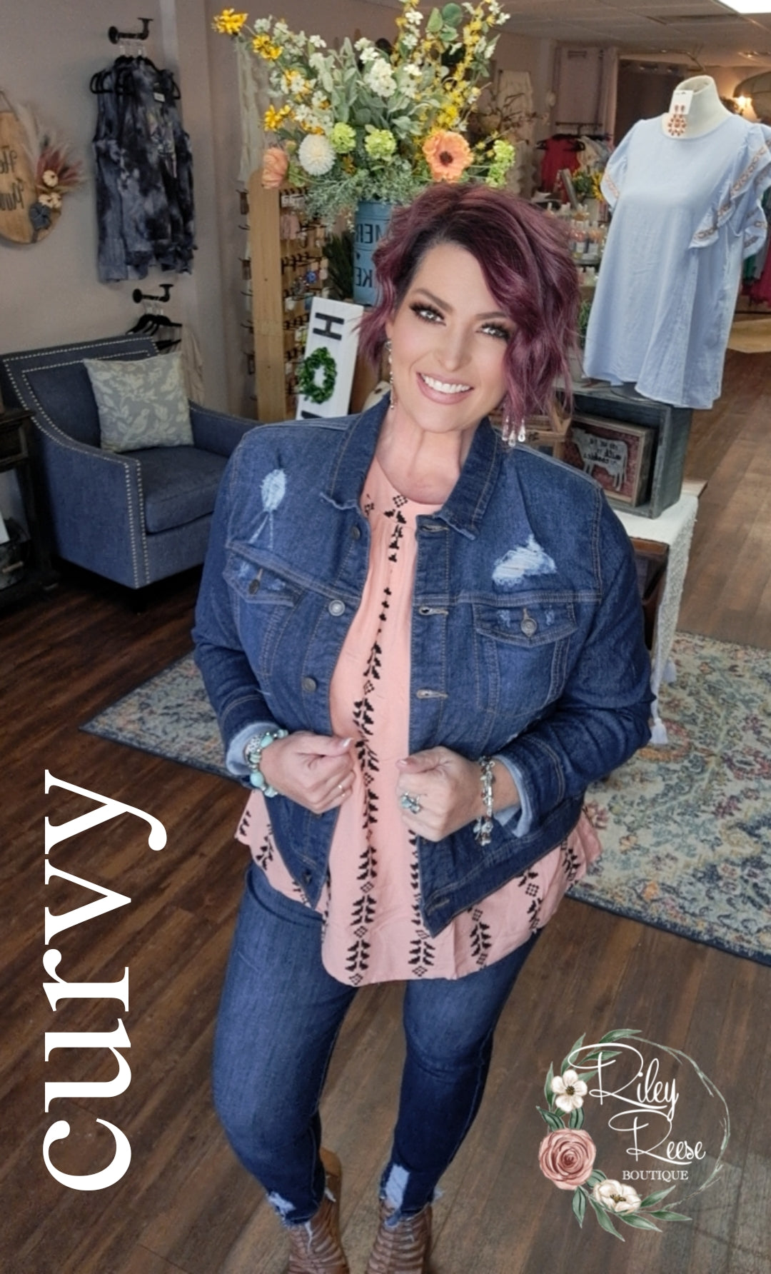 Always Classy & Classic Denim Jacket- Curvy