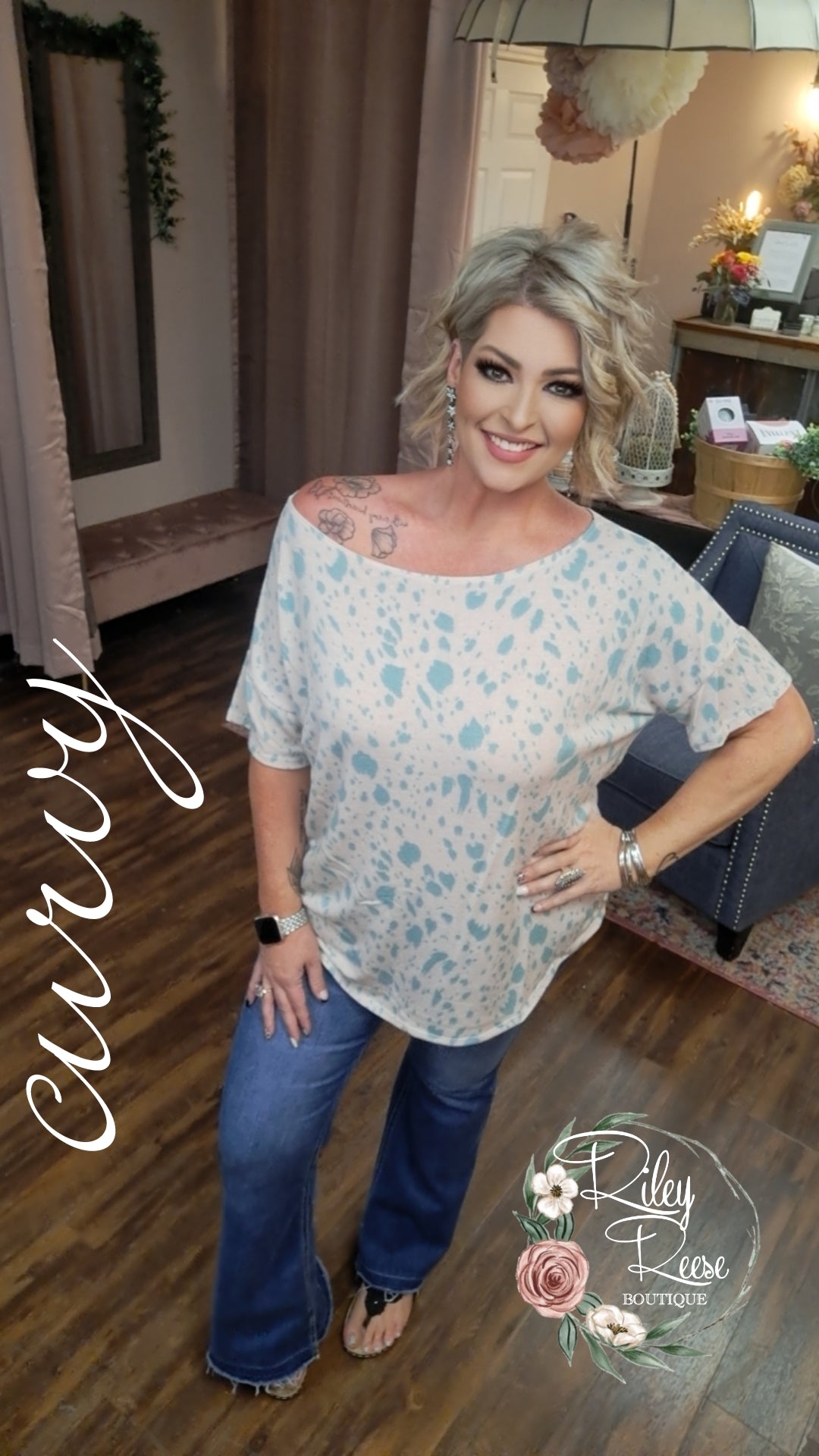 On the Dot Boatneck Tunic