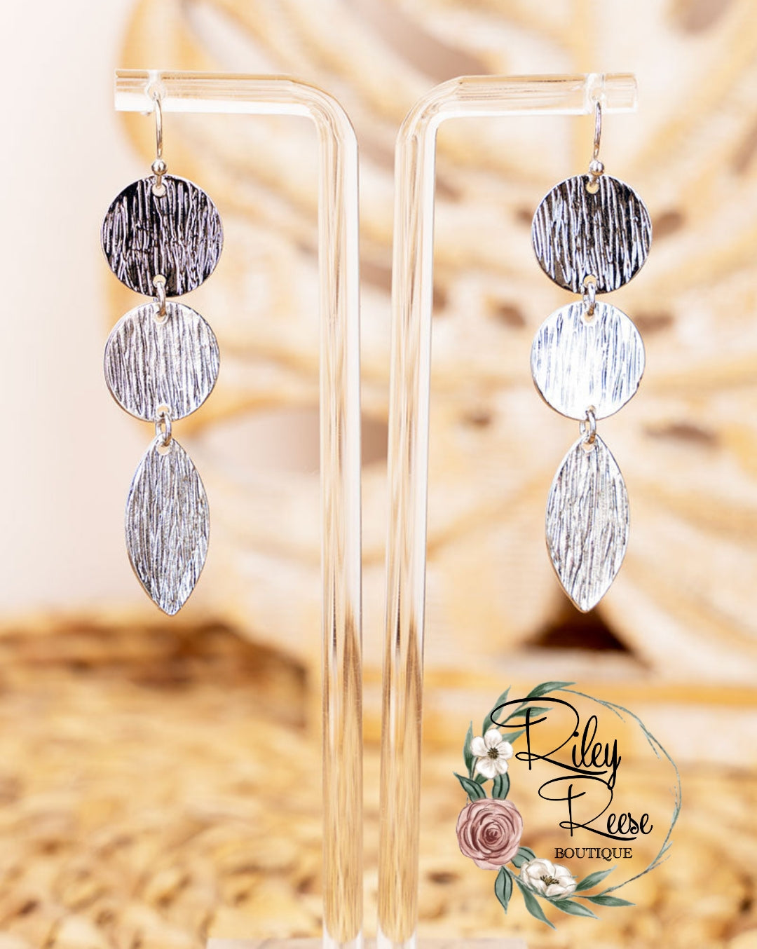 Silvertone Venezia Earrings