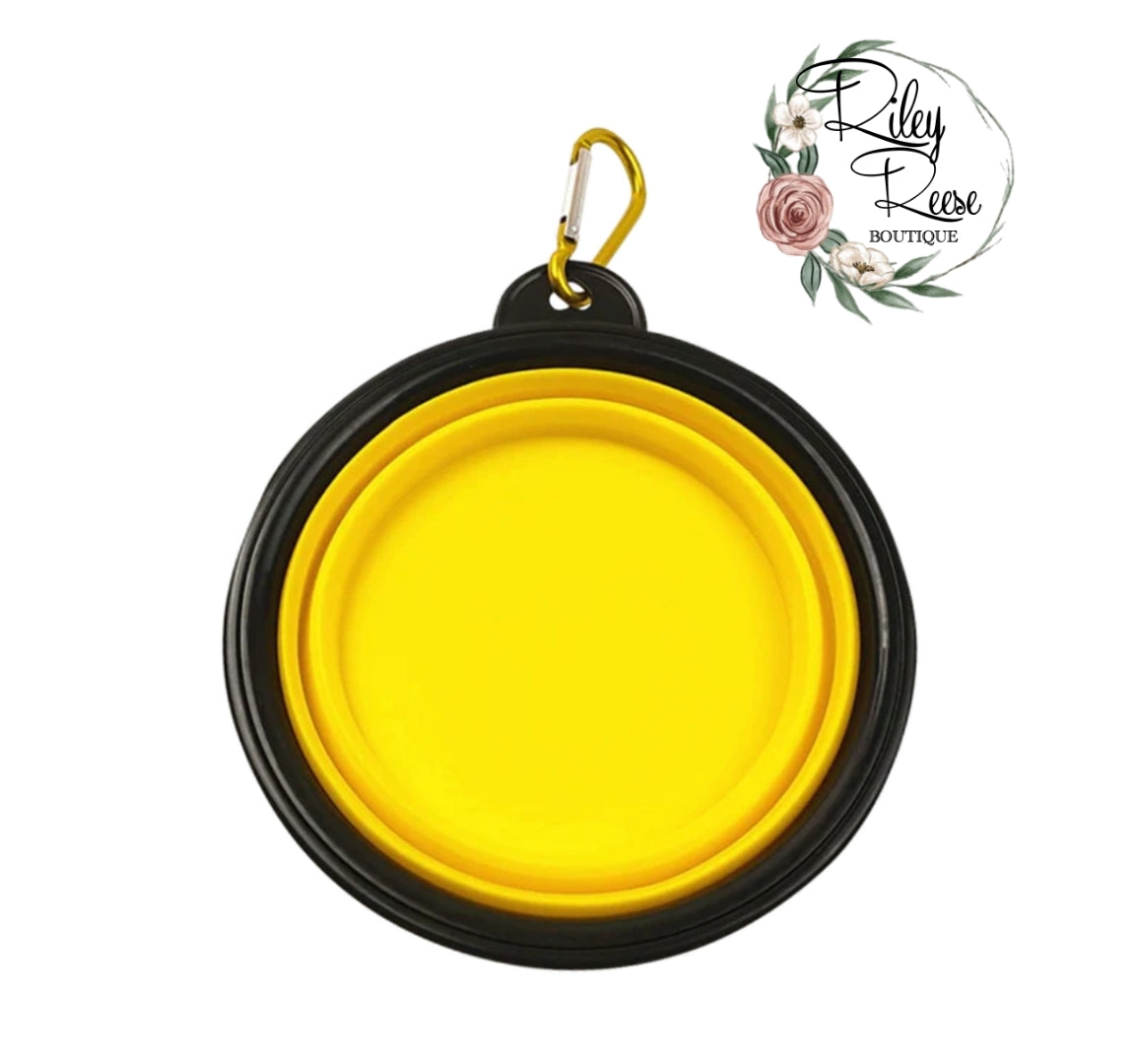Pet Collapsable Dog Food/Water Bowl