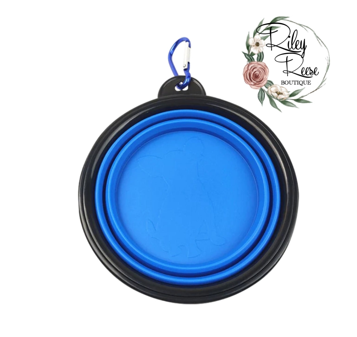 Pet Collapsable Dog Food/Water Bowl