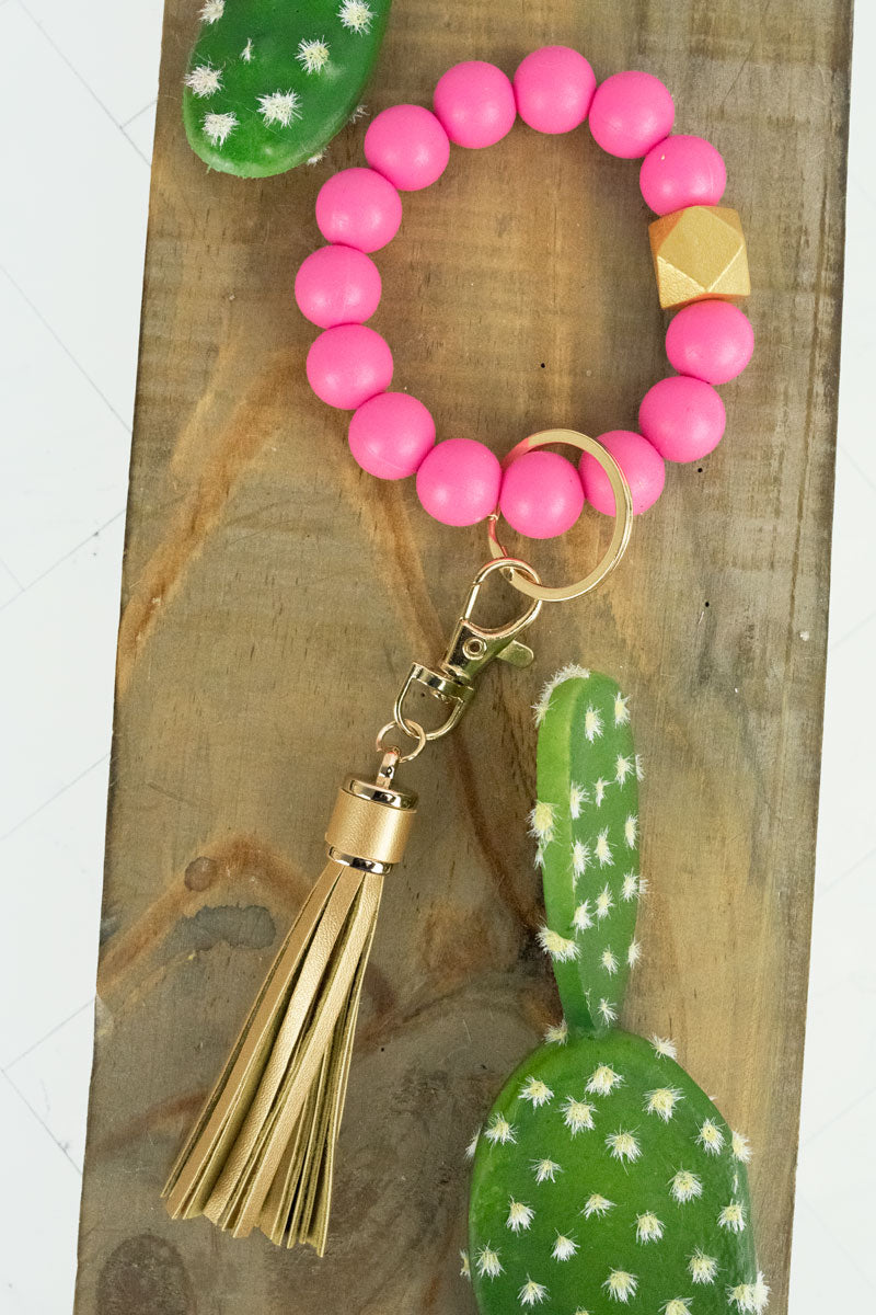 Golden Ring Silicone Keyring