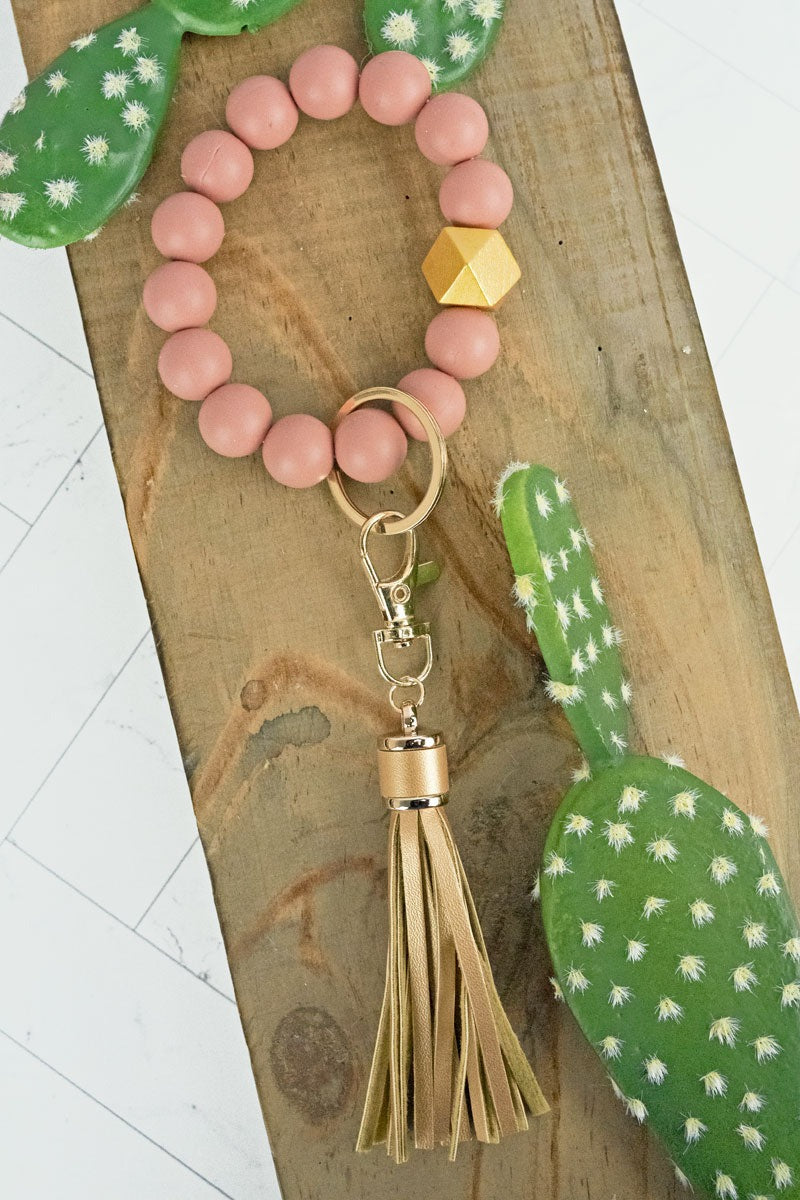 Golden Ring Silicone Keyring
