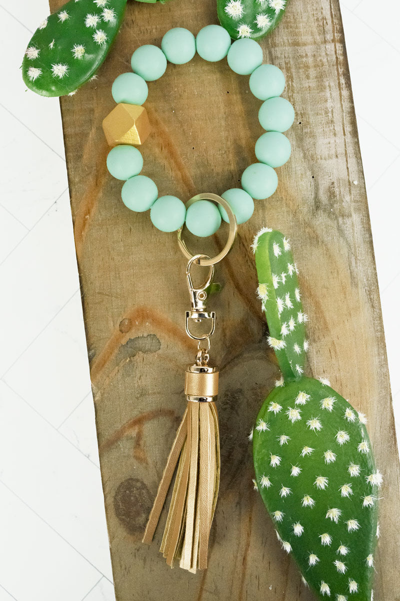 Golden Ring Silicone Keyring