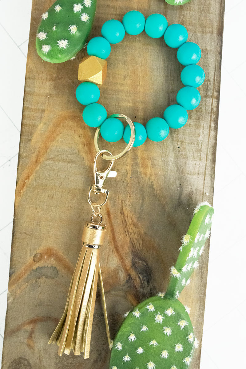 Golden Ring Silicone Keyring