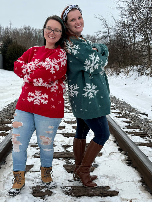 Vintage snowflake sweater