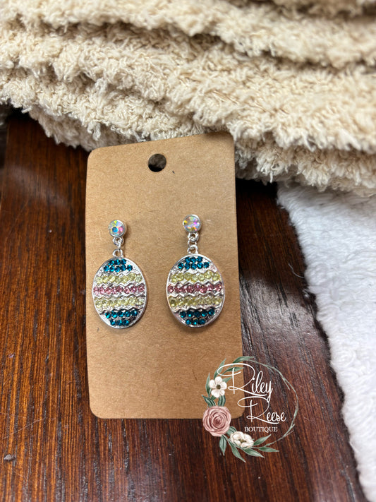 Crystal Easter Egg Earrings