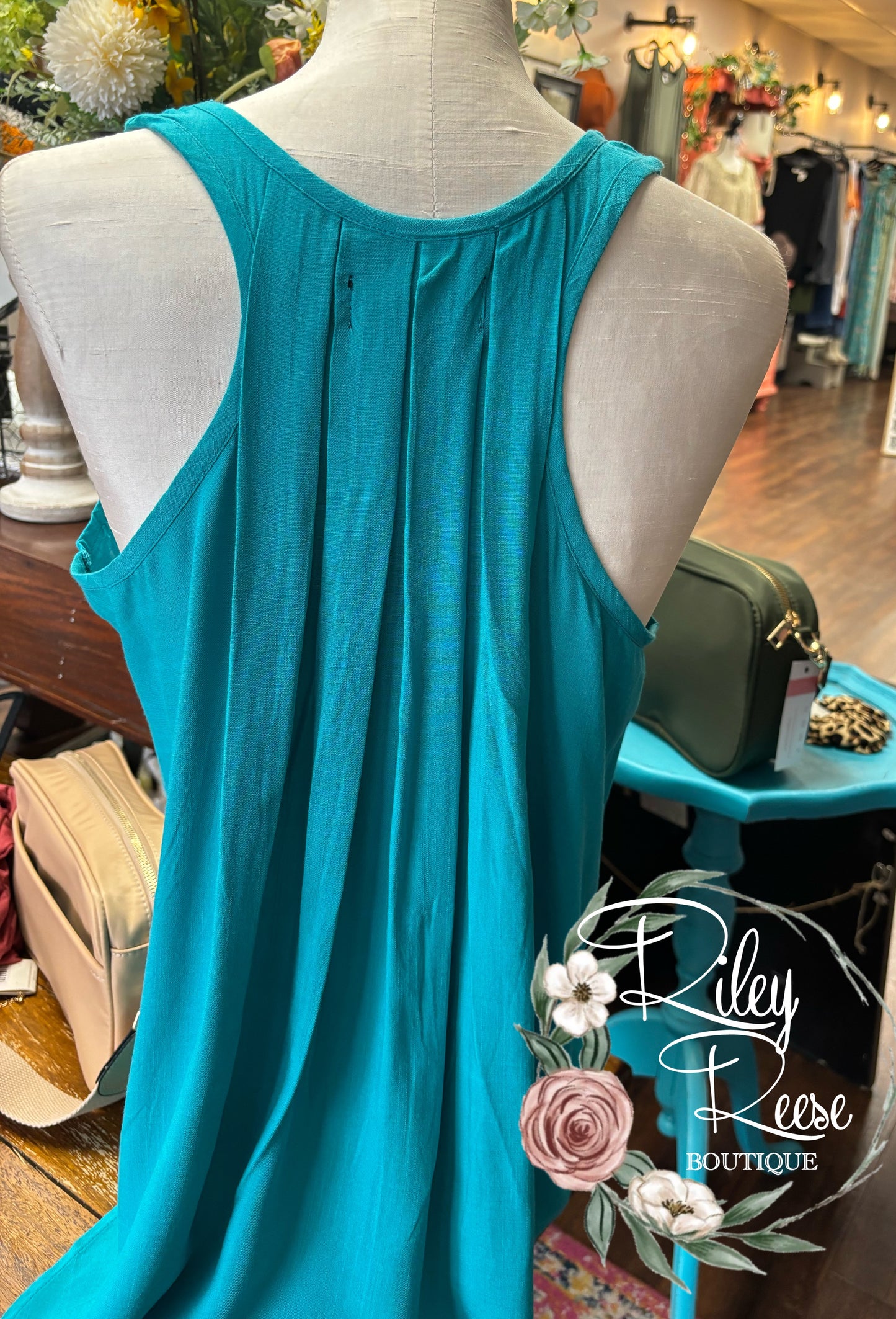 Lily Linen Teal Tank