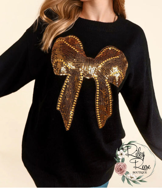 Bow-tiful Holiday sweater