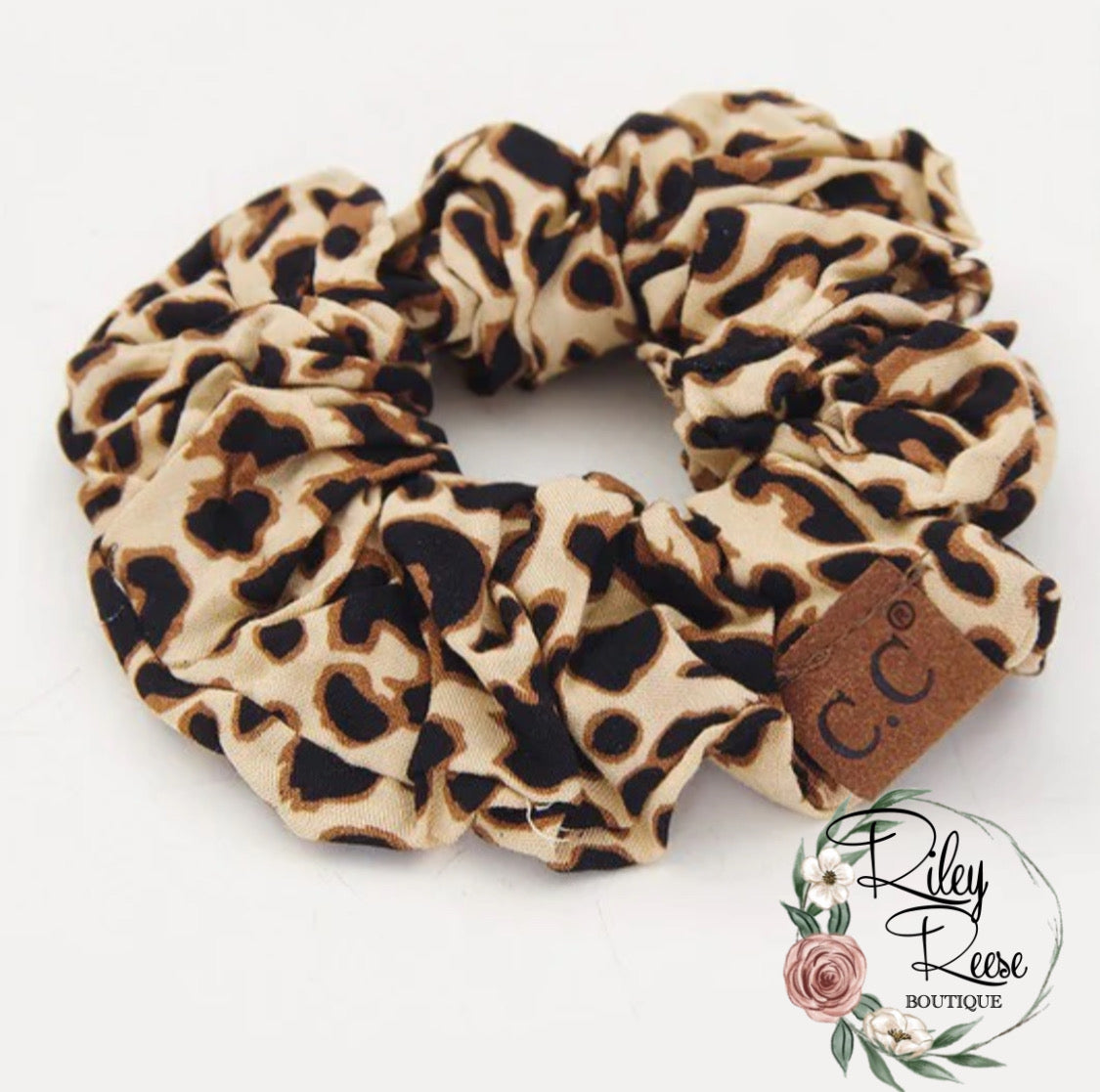CC Leopard Scrunchie