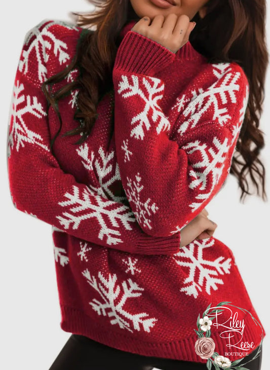 Vintage snowflake sweater