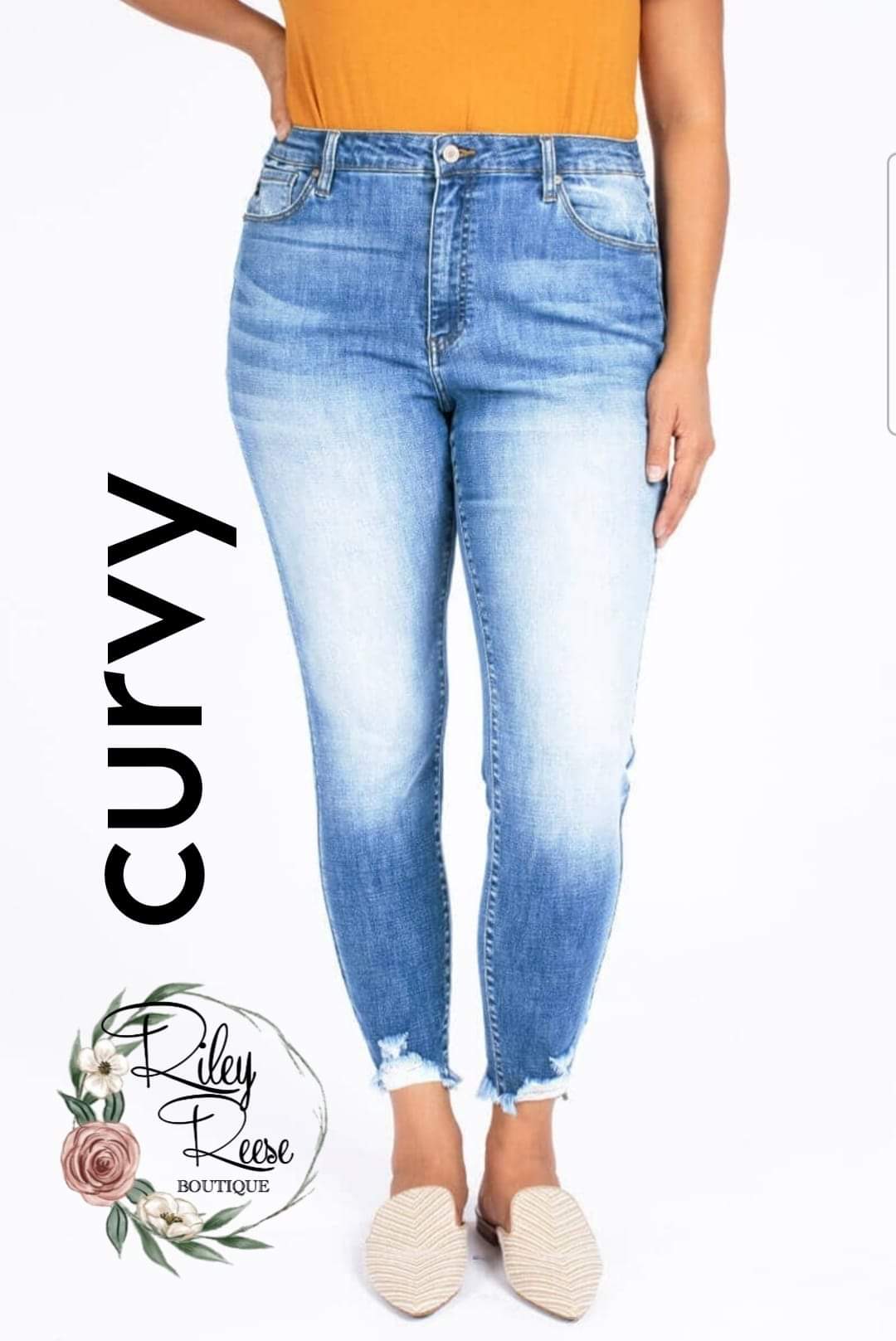 The Jessa- Kan Can Curvy Washed Denim