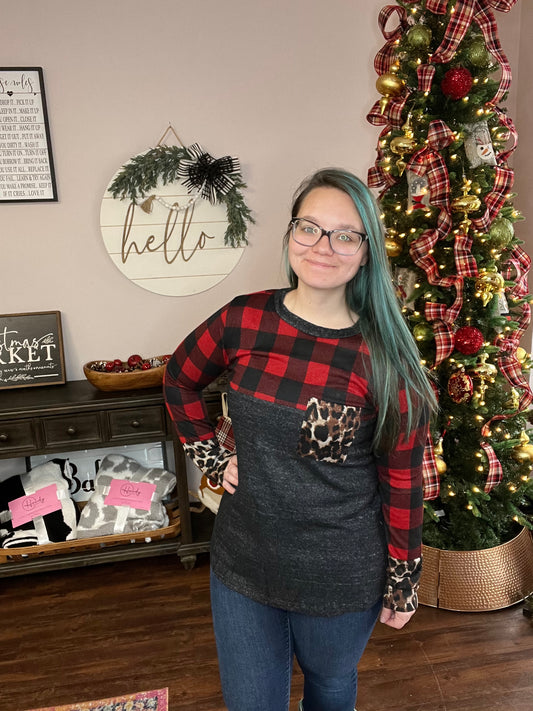 Buffalo Animal Print Top