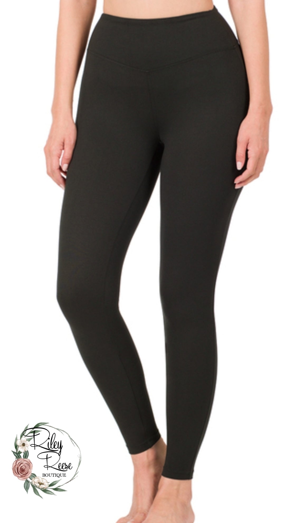 Premium Microfiber Leggings- Black