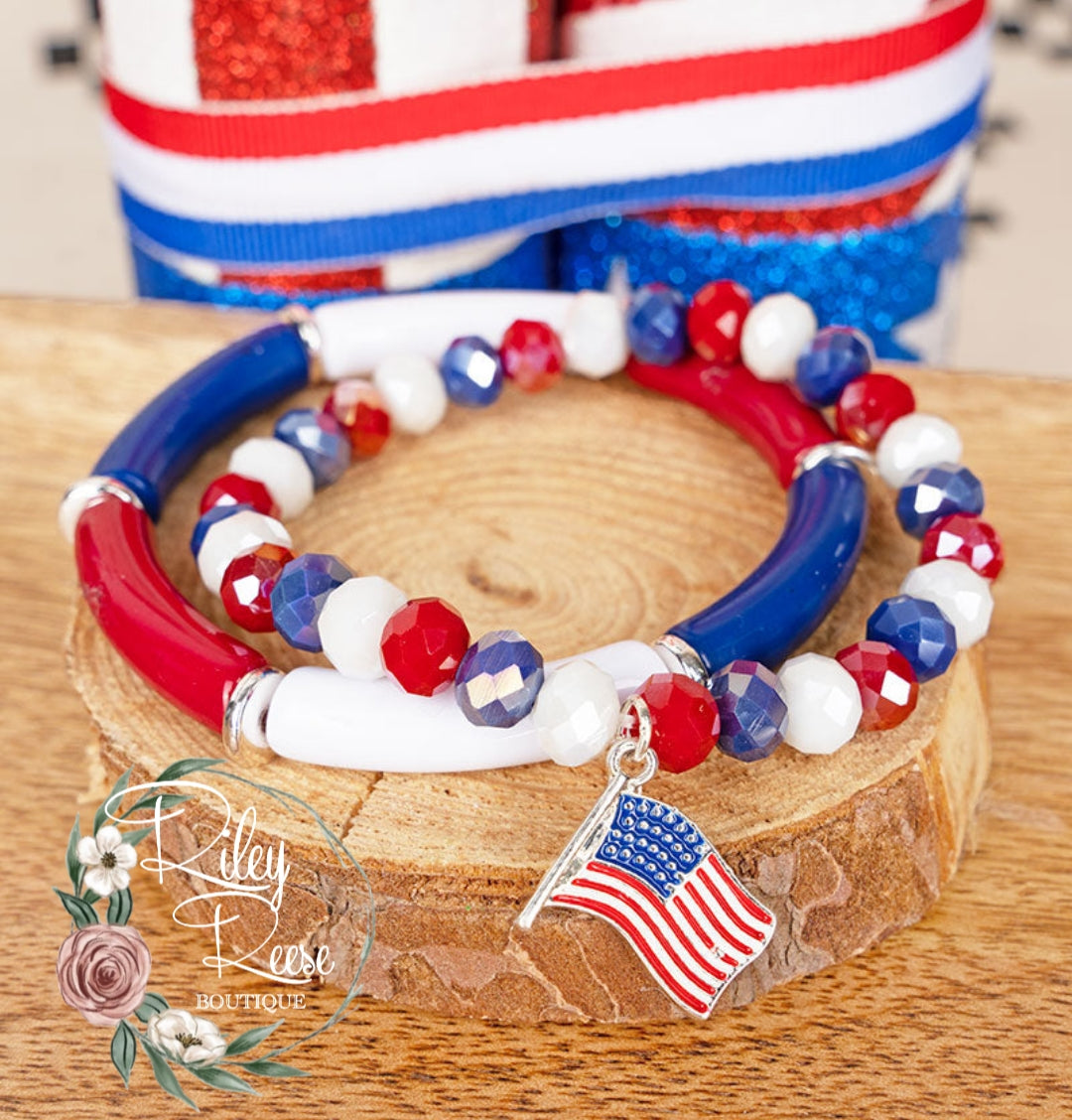 America the Beautiful Bracelet Set