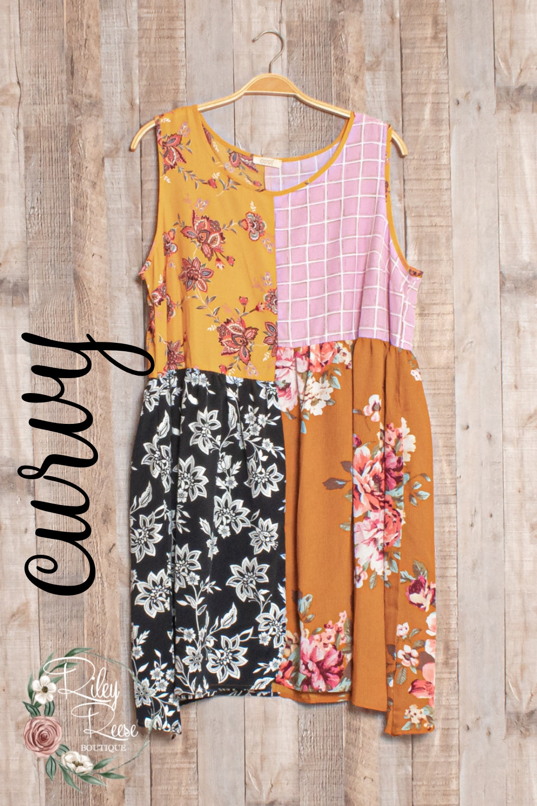 Sweet Emotions Patchwork Tunic Dress