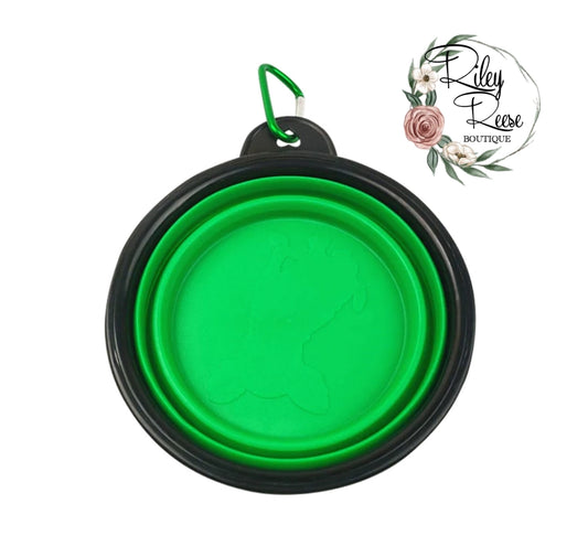 Pet Collapsable Dog Food/Water Bowl