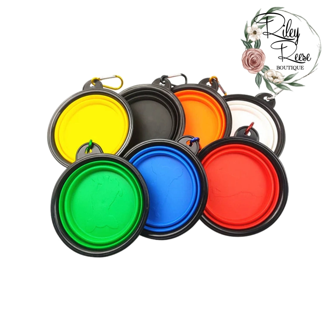 Pet Collapsable Dog Food/Water Bowl