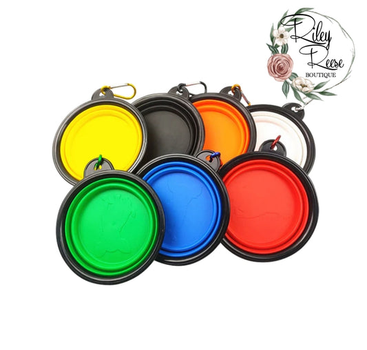 Pet Collapsable Dog Food/Water Bowl