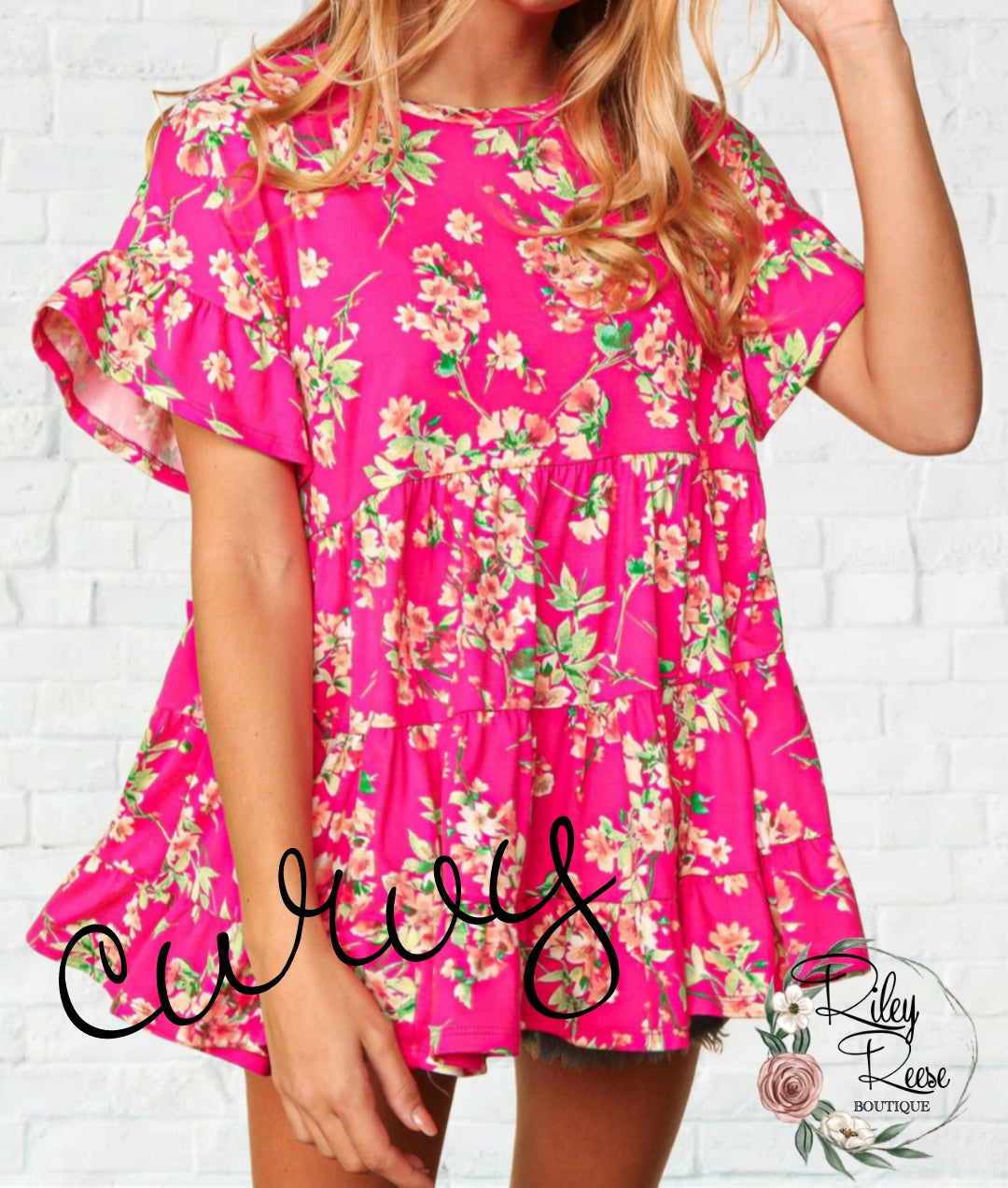 Love In Paradise Floral Swing Tunic