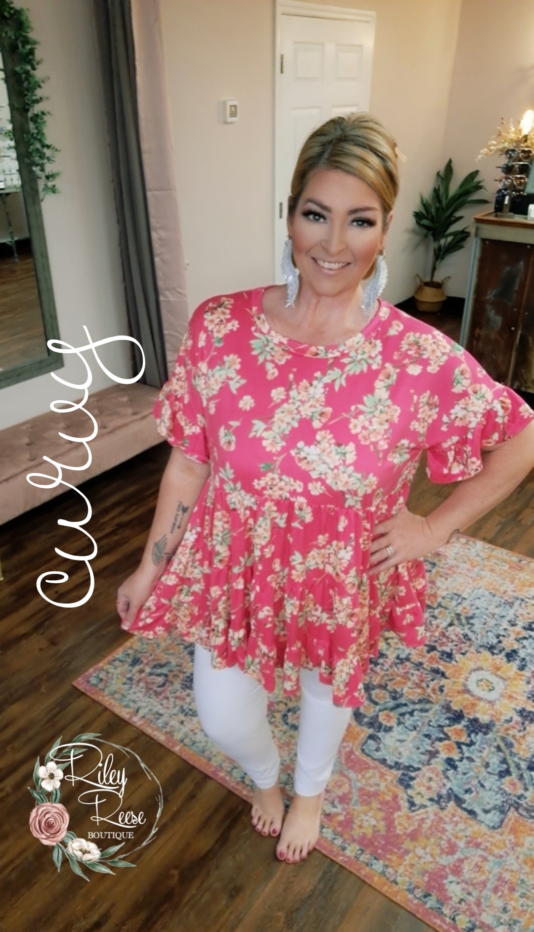 Love In Paradise Floral Swing Tunic