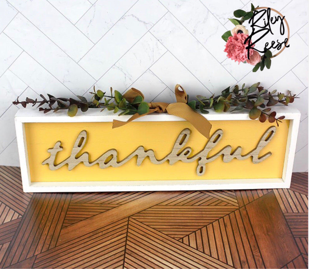 Thankful Tabletop Wood Sign